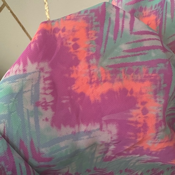 Miken Colorful Chevron Pattern Cover-Up (870) - Picture 8 of 10